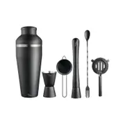 Alex Liddy Slate & Co 6 Piece Cocktail Set 20.4X9.3X2.7cm Black