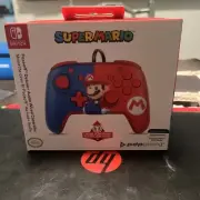 Pdp Faceoff Deluxe+ Audio Wired Controller: Power Pose Mario Nintendo Switch