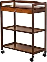 Kitchen Cart Multilayer Bar Cart with Storage Box Serving Trolley Rolling Cart Mobile Serving Cart Industrial Kitchen Rolling Drink Cart
