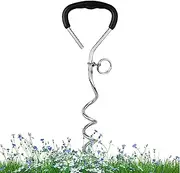 Dog Stake - Swivel Dog Lead Ground Stake for Outside - Portable Ergonomic Tent Accessories, Multifunctional Pet Supplies for Garden Camping Beach