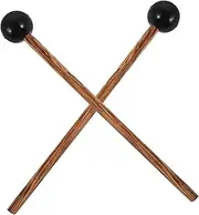 BESPORTBLE 2pcs Tongue Drum Mallets with and Smooth Wood Handles Comfortable Grip for Percussion Instruments for Xylophones and Steel Tongue Drums
