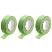 3Pcs 0.8"x21 Yards Masking Tape Rolls for Crafts, DIY Decorative Light Green