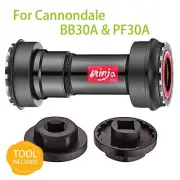 TOKEN Press Fit Bottom Bracket, BB30A & PF30A to SRAM GXP 22-24mm, Ti Ceramic