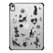 iPad 10.9-inch (10th gen) iPad Impact Case Black Chess Cat
