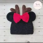 迷你 MOUSE 帽子 DEER 帽子人物帽子 BABY HATS NEWBORN HATS 針織帽針織帽進口帽子兒童帽