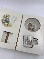 New in Box Wedgwood Peter Rabbit 2 Piece Easter Set - $50 Retail
