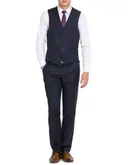 [Ferrari Formalwear] Daniel Hechter Lounge Vest in Navy