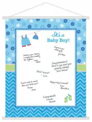 Baby Shower Guest Book Its a Boy Wishes Memory Keepsake Party Game Idea