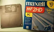 Maxwell MF 2 HD 3.5 Floppy Disks PC 1.44 MB 10PK New
