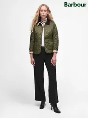 Barbour® Green Deveron Diamond Quilt Lightweight Jacket (F40746) | $364
