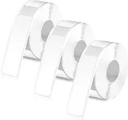 3 Rolls Label Maker Tape for Phomemo D30-12x40mm Self-Adhesive Waterproof Thermal Printer Labels - Continuous Tape Stickers for Office, Home, and School Supplies (White)