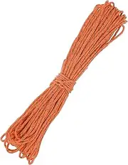 uxcell 2 mm 66FT Reflective Guyline Camping Paracord [1PCS] - Guy Lines Ultralight Thin Cord Rope 3 Strands Paracord Use for Camping Tents & Tarps & Hiking - [Orange]