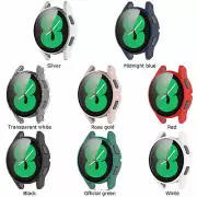 Screen Protector for Samsung Galaxy Watch 4 40mm 44mm Case With Tempered Glass