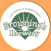 Browning's Brewery Beer Coaster Louisville KY