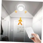 Battery Ceiling Light with Wall Switch, Motion Sensor Light Indoor, Wireless