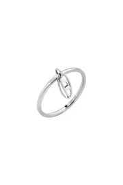 [Diesel] Diesel - Stainless Steel Charm Ring - Rings - Unisex - Silver 7 Silver