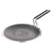 Bergner Stainless Steel 3-Ply Non Stick Tortilla Tawa/Roti Tawa 26 cm Food Safe