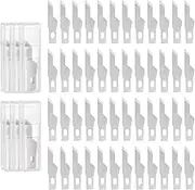 uxcell 60pcs Exacto Knife Blades #16 Hobby Knife Replacement Blades Spare Precision Exacto Blades Hobby Knife Blade Refills for DIY, Art, Cutting, Carving, Scrapbooking, Stencil