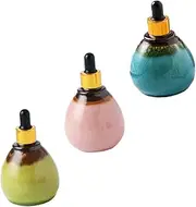 VICASKY 95ml Essential Oil Ceramic Bottles Dropper Bottles Set Sub Package Containers for Perfume Oils