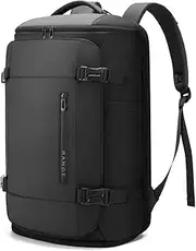 BG FUTURE AESTHETICS 40L Travel Backpack with Shoe Compartment, Weekend Business Hand Luggage, Flight Approved Cabin Luggage, Lightweight and Waterproof for 15.6-17.3 Inch Laptop, black, L, Business,