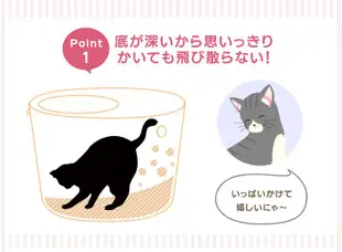 寵物星響道✪(限宅配)日本IRIS PUNT-530 立桶式防潑砂貓便盆(大款) 貓砂屋 貓砂盆