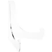 Plymor Clear Acrylic Angle Easel w/ Deep Support Ledges, 9" H x 9" W x 7.25" D