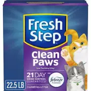 Fresh Step Clean Paws Multi-Cat Scented Clumping Litter 22.5 lbs.......
