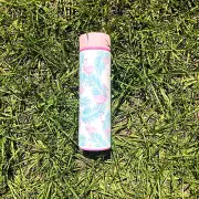 Water Bottle Stainless Steel Tumbler Canteen Flamingo Pink and Blue Flask