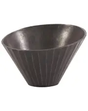 Howard Elliot Graphite Chiseled Metal Bowl