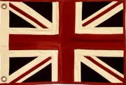 New Union Jack Flag 18x13" United Kingdom UK British Cotton Canvas