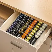 [TelKeen] Coffee Pod Storage Holder Drawer Insert for Counter Compatible with Nespresso Vertuoline Capsules, Nespresso Pod Holder for Nespresso Vertuo for Home, Office, Coffee Station (3 Packs)