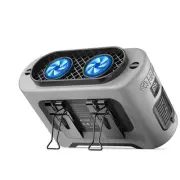 14500mAh Rechargeable Waist Fan with 40H Cooling, 5 Speeds & Flashlight with ...