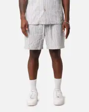 [XXIII] Xxiii Tulum Stripe Shorts Cream/blue - Size XL XL Cream/Blue