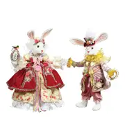 Mark Roberts Mr & Mrs Cotton Tail Rabbit 24, Set of 2