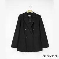 在飛比找momo購物網優惠-【GINKOO 俊克】劍領雙扣西裝外套