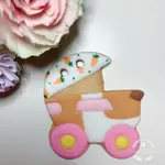 TOBY🐯天竺鼠車車-糖霜餅乾(低糖)、手推車、嬰兒車、生日禮物、幼稚園禮物、婚禮小物、收涎餅乾