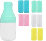 10 Pack Travels Silicone Bottle Caps,Silicone Leak Proof Sleeves,Reusable Elastic Sleeve Fit Standard Toiletry Container Stretching Bottle Lid Cap for Luggage Bag Suitcase Prevent Leakage Solution