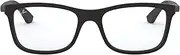 [Ray-Ban] Unisex Kids’ 0RY 1549 3633 46 Optical Frames, Black (Matte Black)