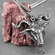 Viking Satan Ram Necklace