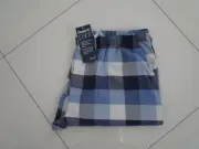 Peter Alexander Men's Blue Long Cotton Check Classic Pyjama Pants Size XXL