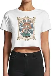 [Smartprints] Women's The World Is Yours Crop Top -Image by Shutterstock