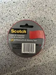 Scotch Expressions .94" x 20yd Masking Tape - Red