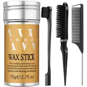 4Pcs Edge Brush Slick Back Hair Stick, Hair Wax Stick for Flyaways, Slick Back