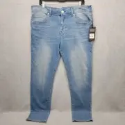 True Religion Mens 36×32 (Actual 38×31) Geno No Flap Relaxed Slim Stretch Jeans