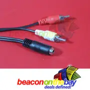 3.5mm Female AUX to 2RCA Male Splitter Cable Stereo Headphone Audio Adapter Cord