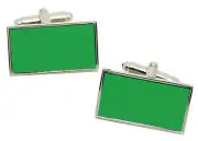 Libya 1977-2011 Flag Cufflinks in Chrome Gift box
