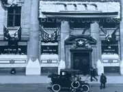 WHITE STAR LINE OFFICES PROMOTE 45,000 TON RMS OLYMPIC WITH A FASCADE, REPRINT