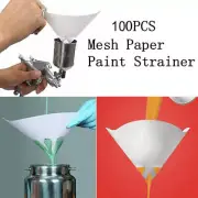 100X Mesh Paper Paint Strainers Fine Filter Nylon Cone For Spray Gun Universaal