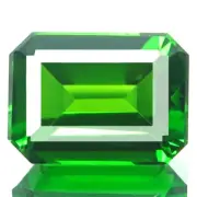 1.76ct CHROME DIOPSIDE NATURAL BEST QUALITY 5A GREEN COLOR OCTAGON CUT GEMSTONE