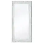 Wall Mirror Baroque Style 100x50 cm White vidaXL